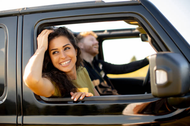 istock Couple having fun on roadtrip 1474845640