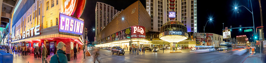 A ticket sign at night