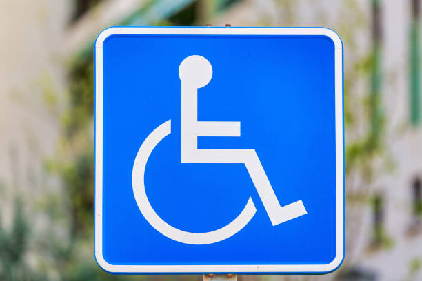istock Blue Handicapped Parking Sign: Ensuring Accessibility and Safety for All 1474851055