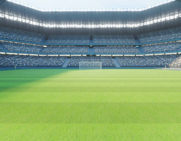 istock Soccer Stadium with Soccer Ball 1474852846