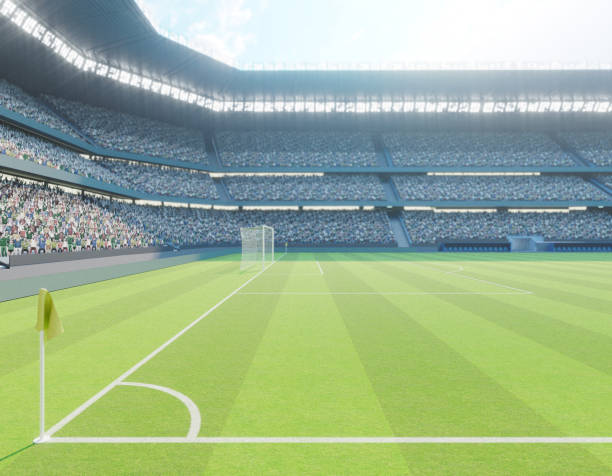 istock Soccer Stadium with Soccer Ball 1474852848