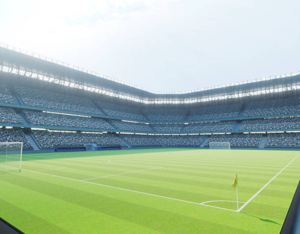 istock Soccer Stadium with Soccer Ball 1474852849