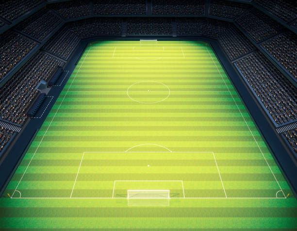 istock Soccer Stadium with Soccer Ball 1474852929