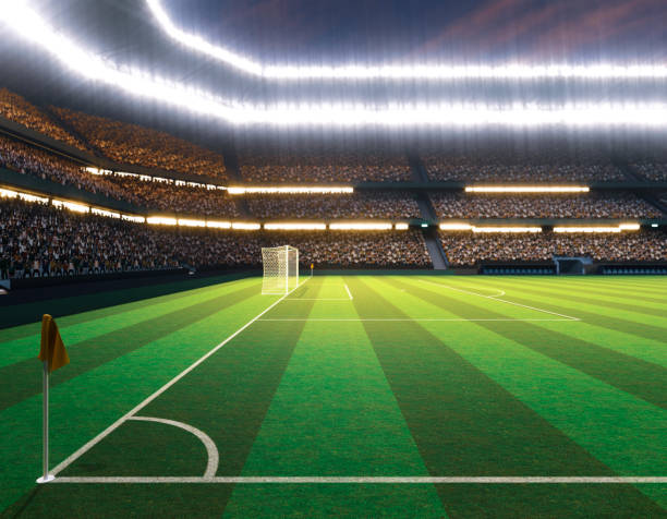istock Soccer Stadium with Soccer Ball 1474853003