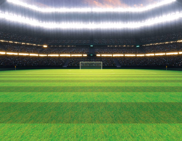istock Soccer Stadium with Soccer Ball 1474853007
