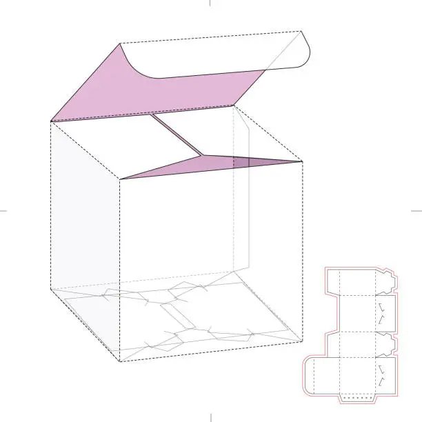 Vector illustration of Standard Cube Box