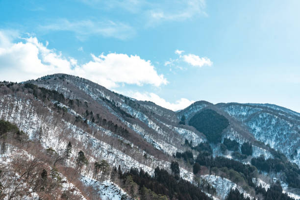 Mountain Peak snowy in Japan
