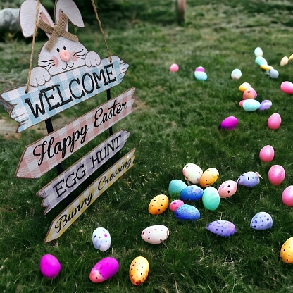 Easter sign decoration