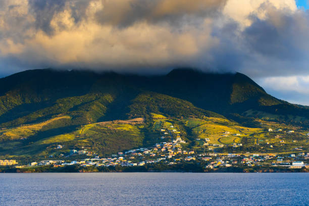 istock Scenic community on mountainside at dusk 1474867443