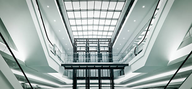 istock Futuristic main hall of a shopping center 147487656