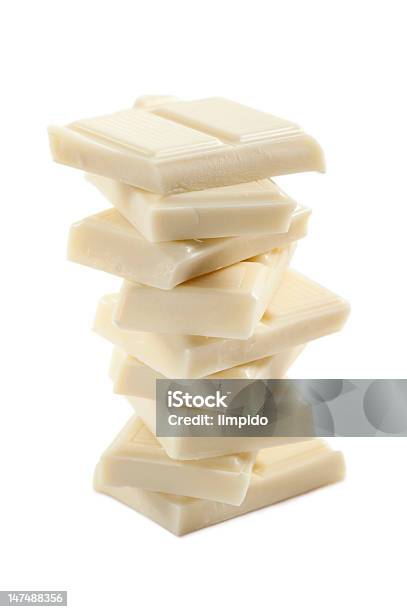 Cioccolato Bianco - Fotografie stock e altre immagini di Cioccolato bianco - Cioccolato bianco, A forma di blocco, Scontornabile