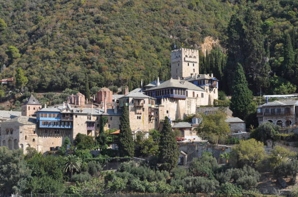 istock The Monastery of Docheiariou is a monastery built on Mount Athos 1474895299
