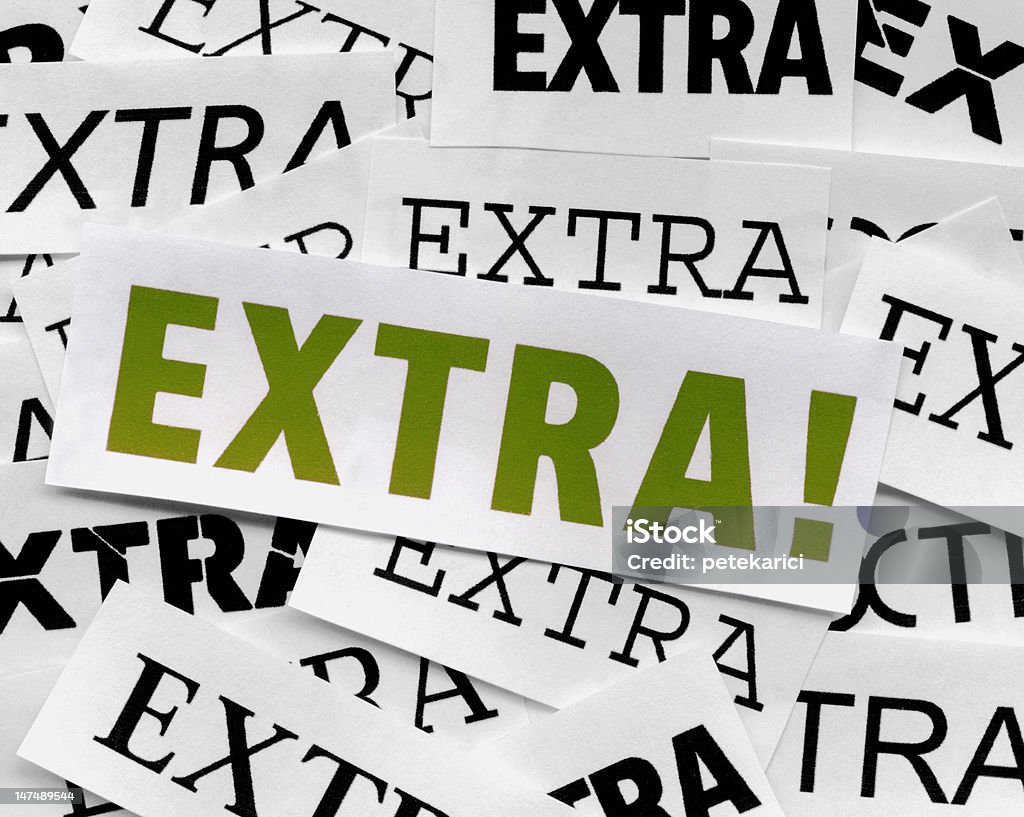 Extra&nbsp;! - Photo de Avantage libre de droits