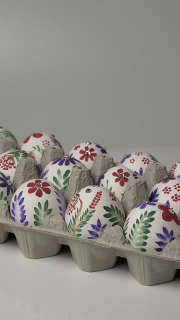 Easter egg is a traditional symbol for religious holiday. Happy Easter holiday concept background