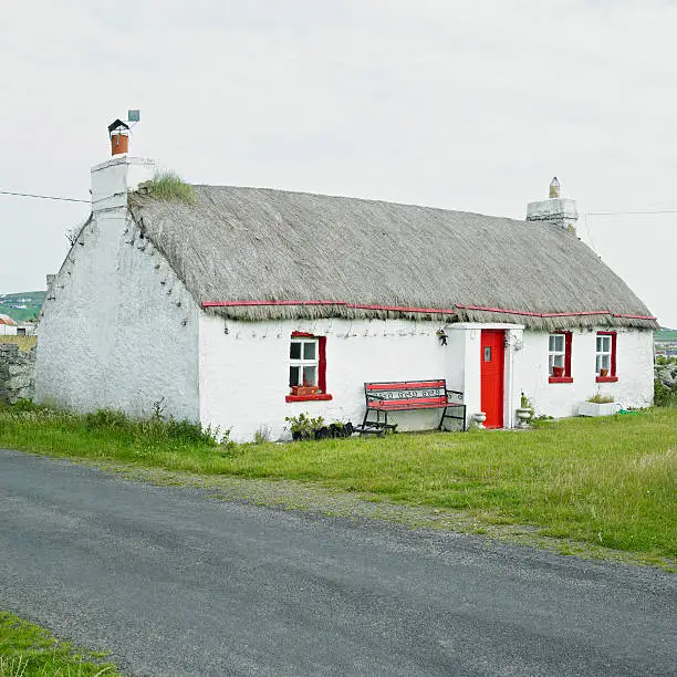 cottage, Malin Head, County Donegal, Ireland