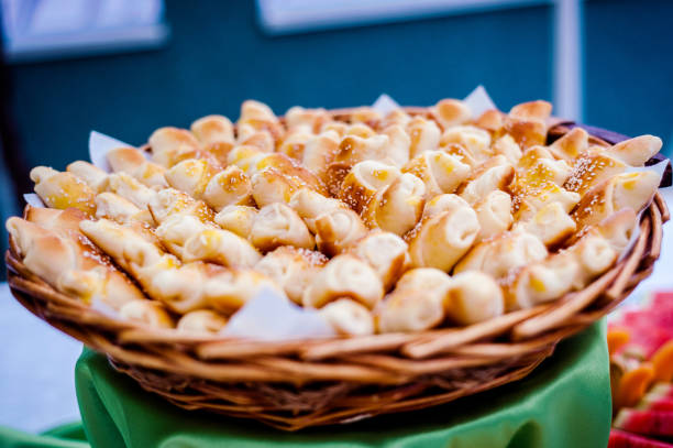 Beautifully arranged homemade bakery products