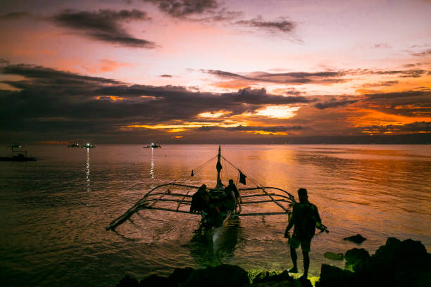 Beautiful Sunset Hues taken at Napo Beach, Loon, Bohol, Philippines