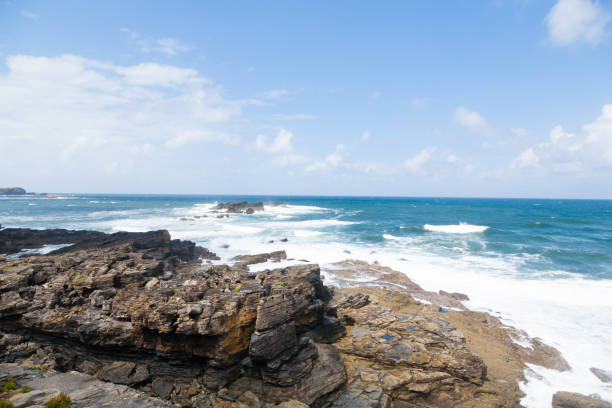 istock Verdicio beach view. Asturias coastline panorama, Spain 1474909157