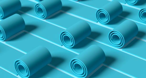 Abstract rolling roll blue background Abstract rolling roll blue background agility abstract stock pictures, royalty-free photos & images