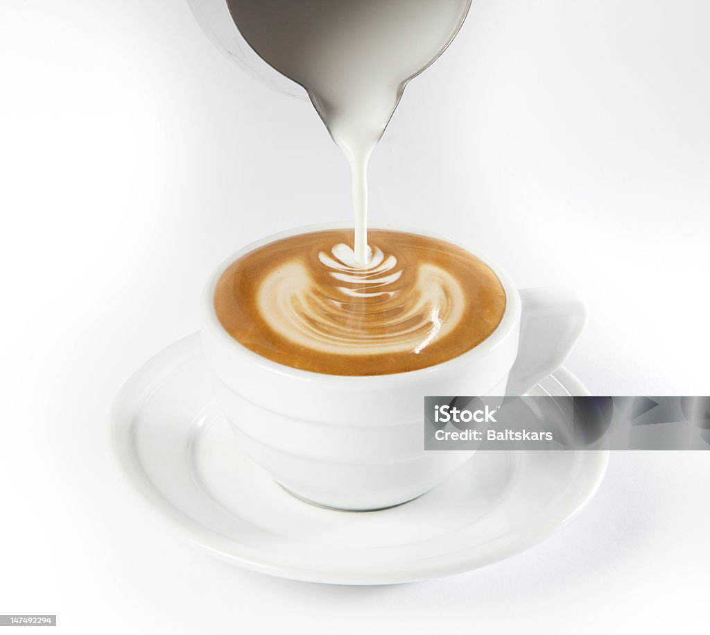 Latte Art - Lizenzfrei Milchkaffee Stock-Foto