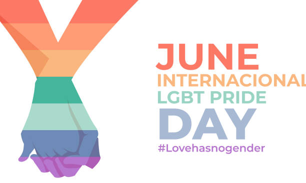 Banner illustration of Lgtb pride day. vector art illustration