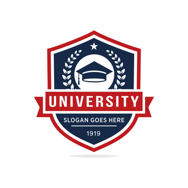 stockillustraties, clipart, cartoons en iconen met university logo design vector - universiteit