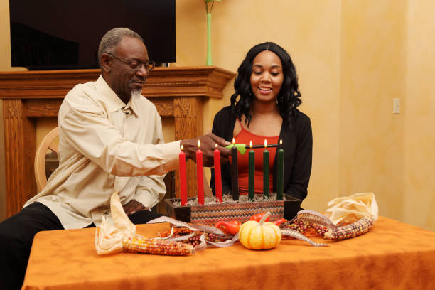 istock Kwanzaa Dad and Daughter Celebrate 1474929963