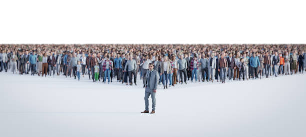 istock People crowd on a white background. 3d illustration 1474931394