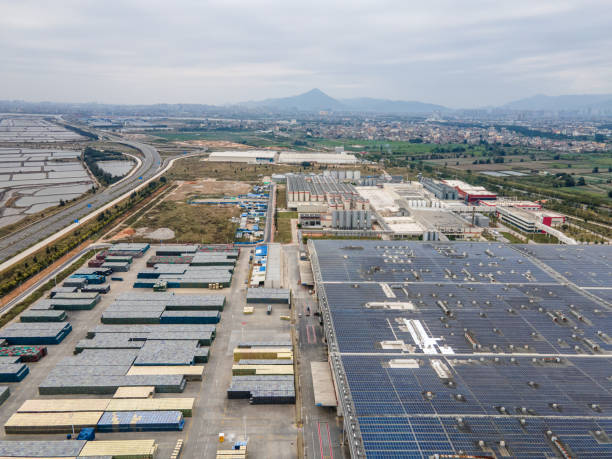 istock A factory that installs solar panels 1474931602