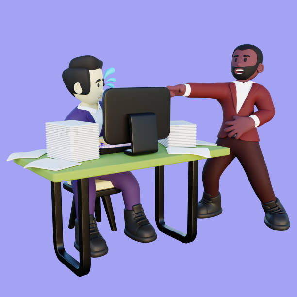istock 3d Illustration of Employee Getting Laughed by Boss 1474932842