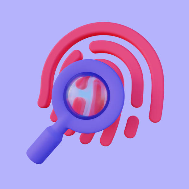 istock 3d Illustration of Fingerprint DNA Search 1474934032