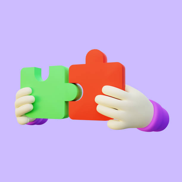 istock 3d Illustration of Hand Gesture Solving Jigsaw Puzzle 1474934390