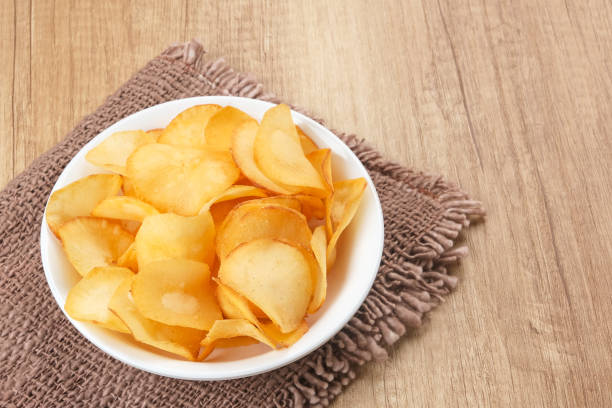 istock Cassava Cheese Chips or Cheese Cassava Chips, Indonesian traditional snack. 1474934600