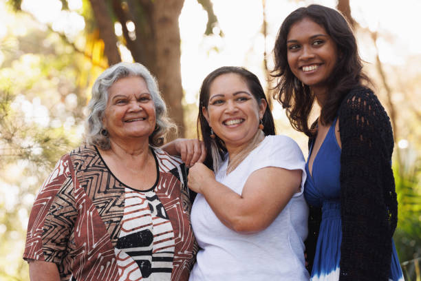 istock Multi-generational indigenous Australian family, three generations of Aboriginal Australian women 1474946777
