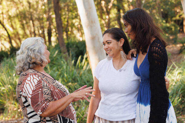 istock Multi-generational indigenous Australian family, three generations of Aboriginal Australian women 1474947314