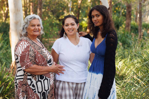 istock Multi-generational indigenous Australian family, three generations of Aboriginal Australian women 1474947317