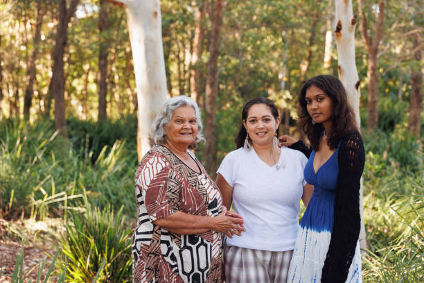 istock Multi-generational indigenous Australian family, three generations of Aboriginal Australian women 1474947320