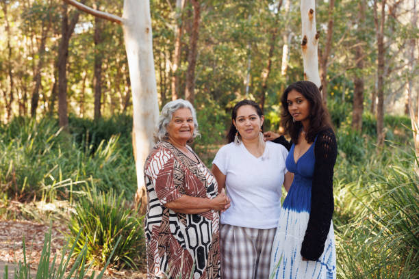 istock Multi-generational indigenous Australian family, three generations of Aboriginal Australian women 1474947338
