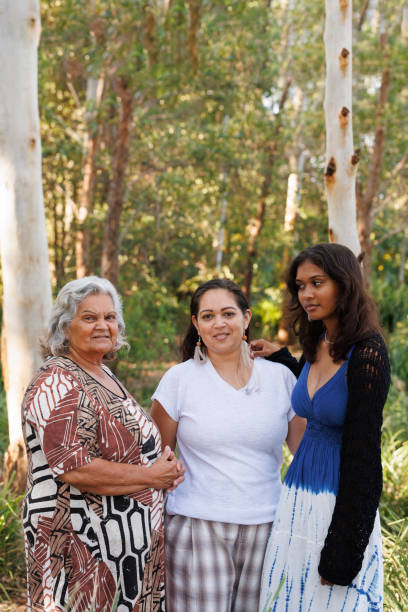 istock Multi-generational indigenous Australian family, three generations of Aboriginal Australian women 1474947343