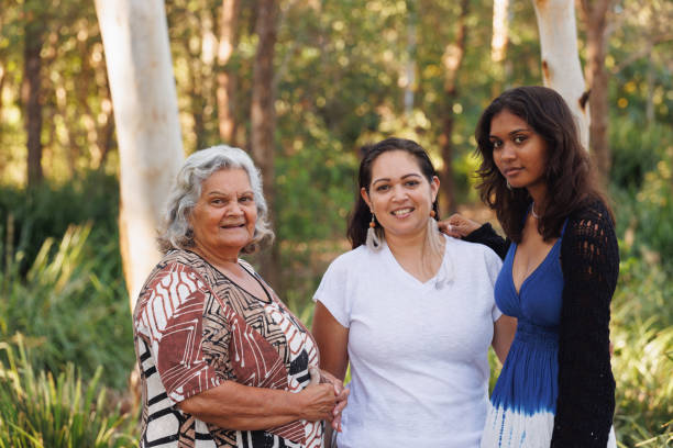 istock Multi-generational indigenous Australian family, three generations of Aboriginal Australian women 1474947344
