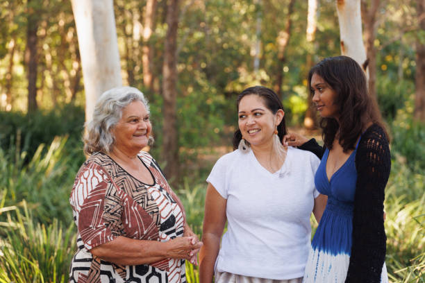 istock Multi-generational indigenous Australian family, three generations of Aboriginal Australian women 1474947347