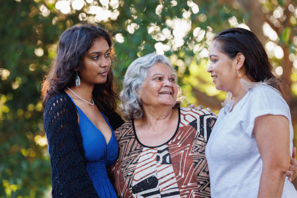 istock Multi-generational indigenous Australian family, three generations of Aboriginal Australian women 1474947376