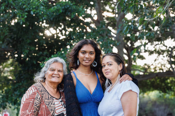 istock Multi-generational indigenous Australian family, three generations of Aboriginal Australian women 1474947407