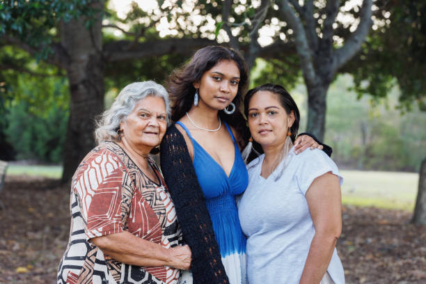 istock Multi-generational indigenous Australian family, three generations of Aboriginal Australian women 1474947415