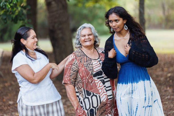 istock Multi-generational indigenous Australian family, three generations of Aboriginal Australian women 1474947423