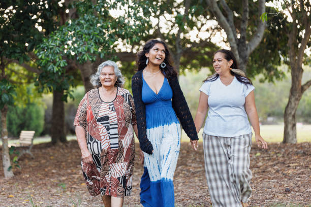 istock Multi-generational indigenous Australian family, three generations of Aboriginal Australian women 1474947446