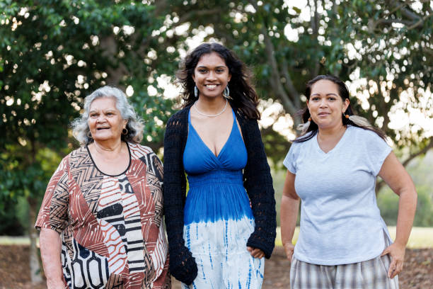 istock Multi-generational indigenous Australian family, three generations of Aboriginal Australian women 1474947451