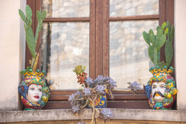 istock Traditional handcraft pottery at Taormina 1474955848