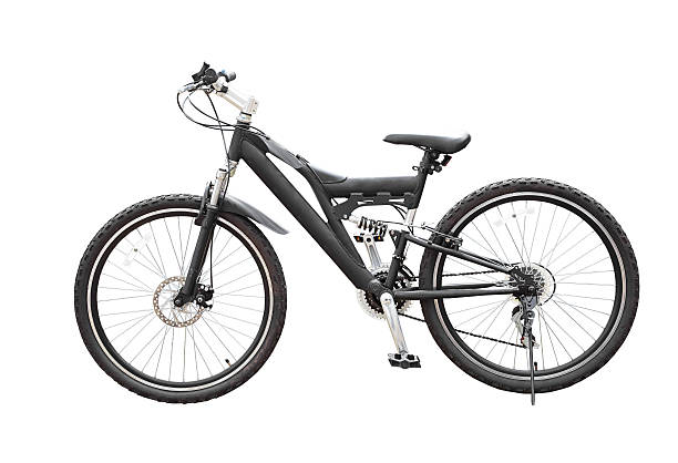 istock Mountain bicycle bike isolated 147496175