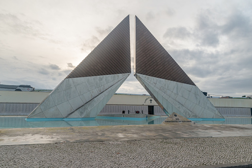 Lisbon, Portugal - December 4, 2022: Monument to the Overseas Combatants in Lisbon.